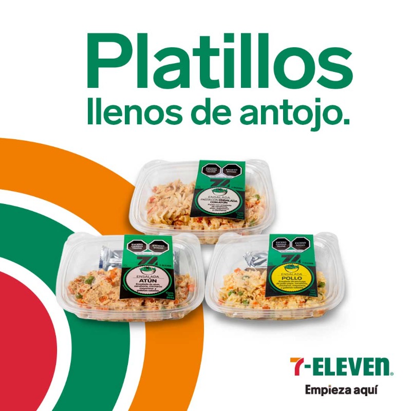 7ElevenMexico's tweet photo. Justo cuando pensabas que siempre comes lo mismo: ¿ya probaste las nuevas frescas ensaladas 7-Select? #EmpiezaAquí