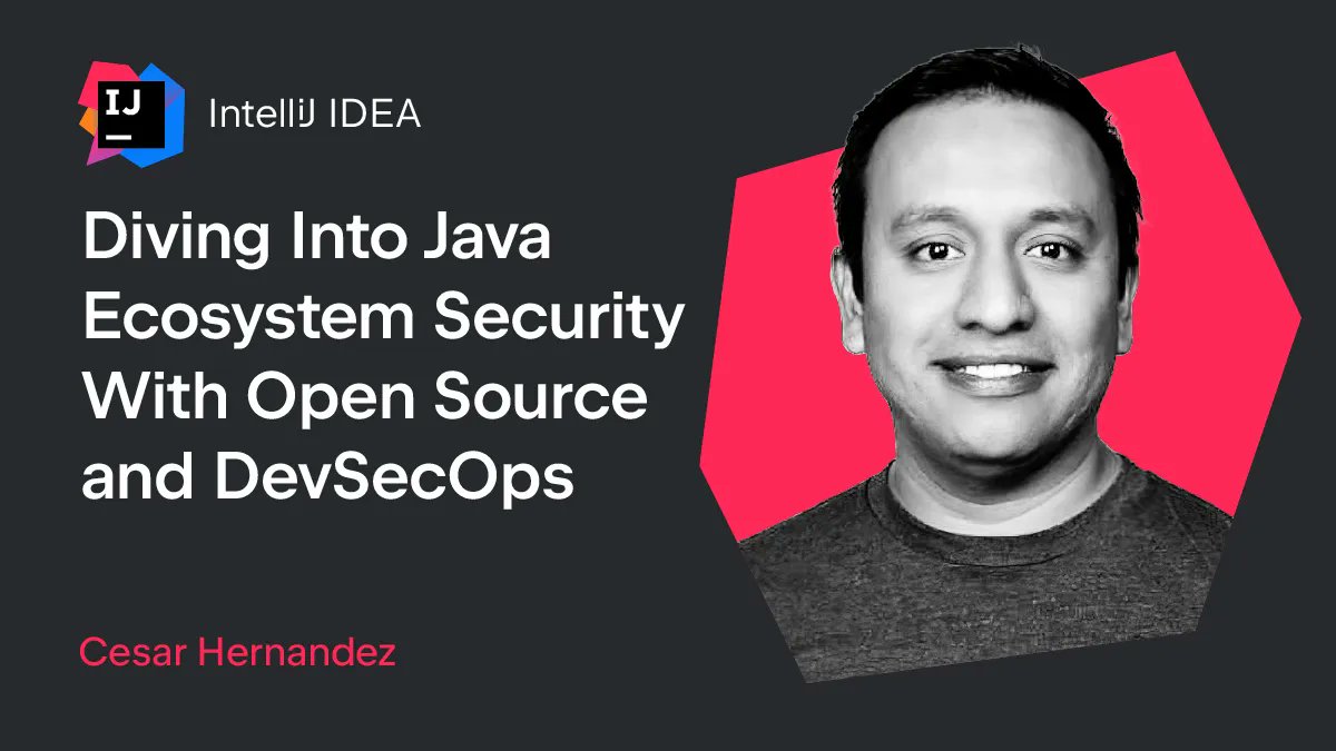 🎥 Diving Into Java Ecosystem Security With Open Source and DevSecOps, by @CesarHgt 📆 October 27, 2022, 3:00 pm – 4:00 pm UTC 🔔 Details and registration: buff.ly/3ToQTs6 #IntelliJIDEALiveStream