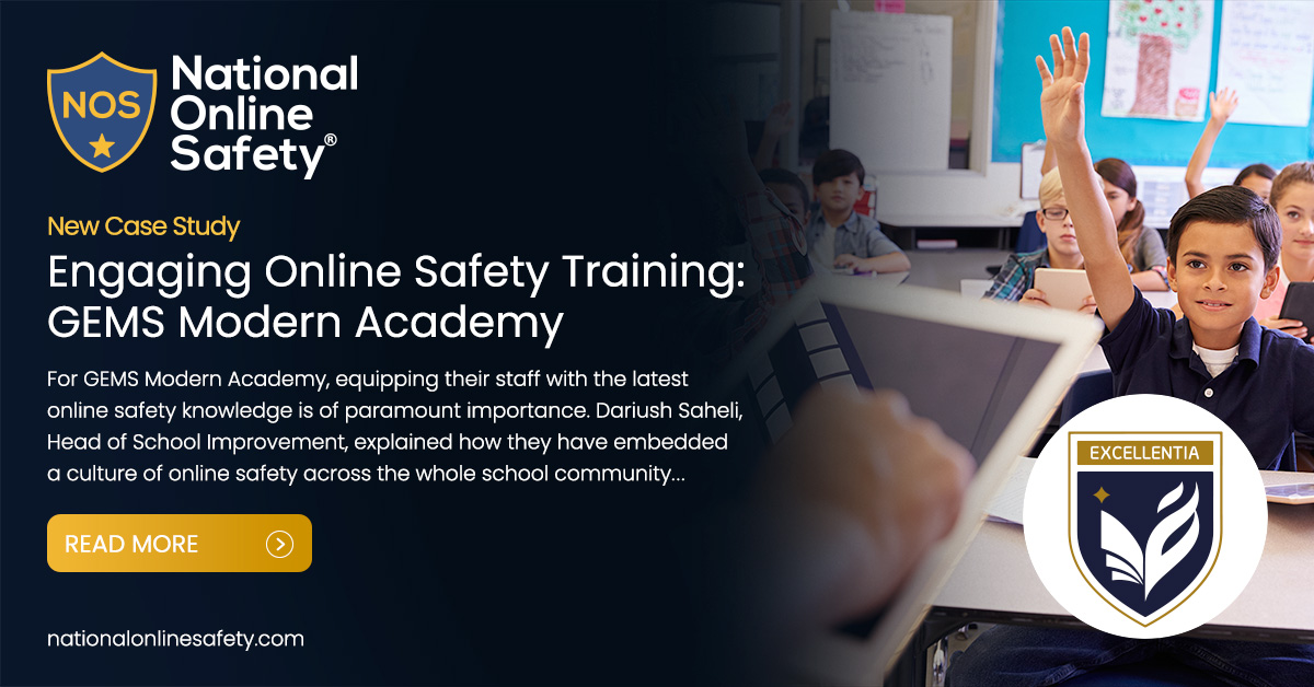 'Our whole school community have really taken to National Online Safety. People are going above and beyond, which is really nice.' Read GEMS Modern Academy's full case study >> bit.ly/3DdrRGS