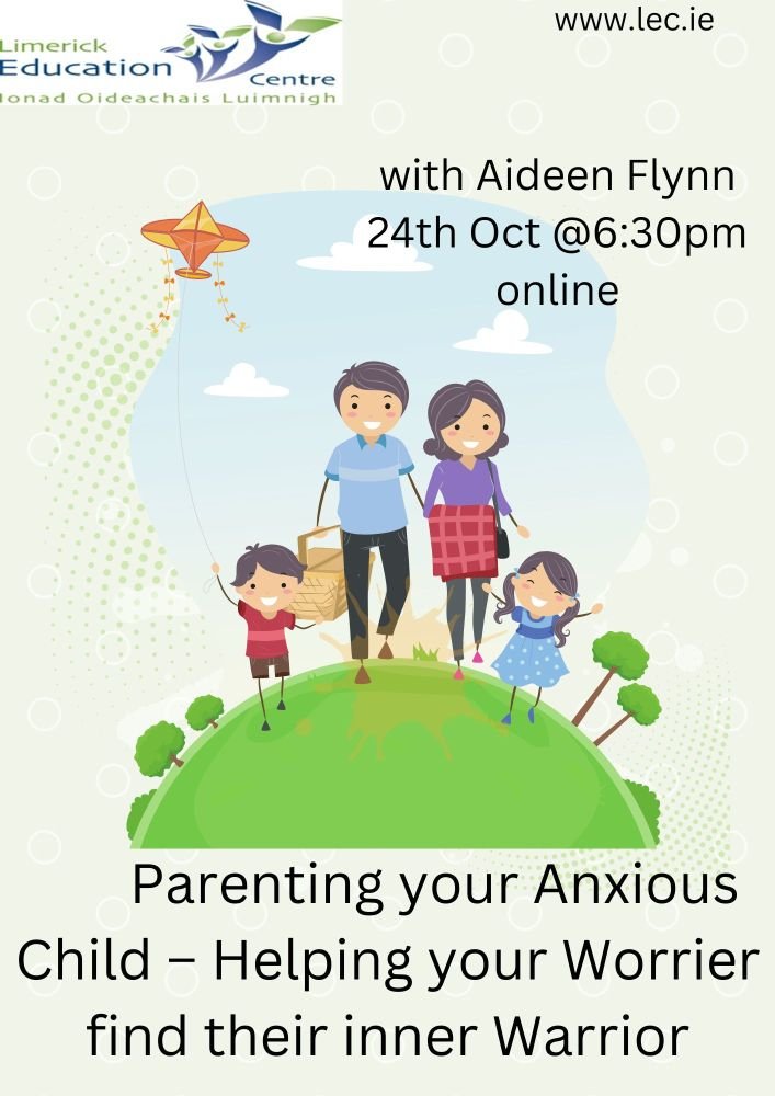 Parenting your Anxious Child – Helping your Worrier find their inner Warrior with @aidfly 📅24th Oct ⏰6:30pm 👉🔗buff.ly/3gsXof2