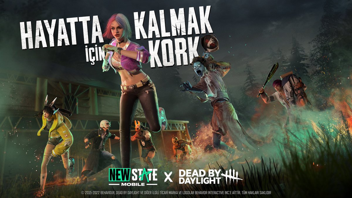 TR_NEWSTATE's tweet photo. NEW STATE MOBILE'da özel Dead by Daylight kostümleri seni bekliyor! 😱
#NEWSTATEMOBILE #DeadbyDaylight #NEWSTATExDbD https://t.co/FCH5vVNbVG