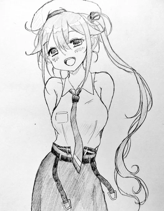 シャーペン描き↑と
ボールペン描き↓

どっちがいいですか?(ㆁωㆁ) 