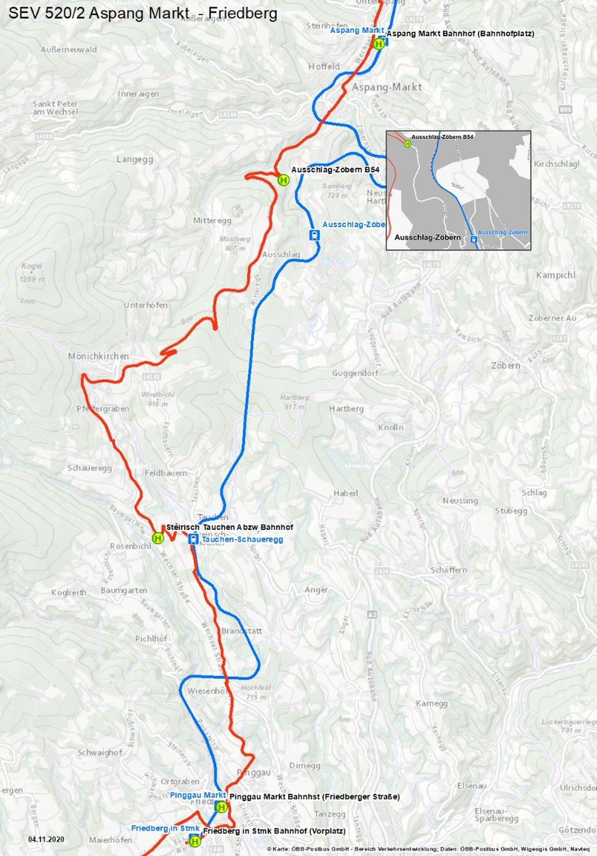 +++BAUSTELLE+++ Wegen Bauarbeiten fahren von 21.10.-1.11. keine Züge zw. Wr. Neustadt Hbf & Aspang. Achtung: Ein Schienenersatzverkehr ist nur eingeschränkt möglich. Beachtet die Fahrplanänderungen zw. Aspang & Fehring. Bitte entschuldigt die Unannehmlichkeiten. #ÖBBStreckeninfo