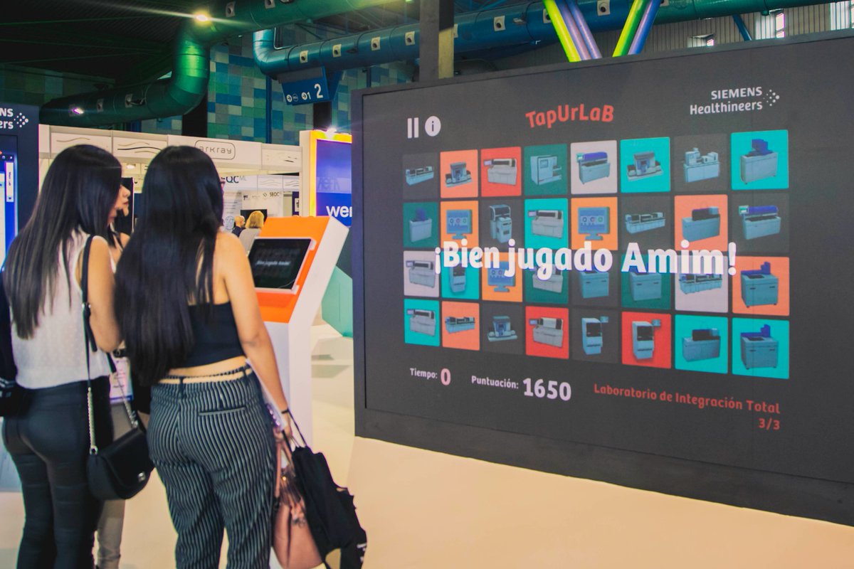 SiemensHealthES's tweet photo. El juego para profesionales de laboratorio “TapUrLab” fue uno de los protagonistas durante el congreso #LABCLIN2022. ¡Desliza, automatiza y optimiza! Experiencias diferentes que generan sensaciones inolvidables. https://t.co/65lTOzBzi8