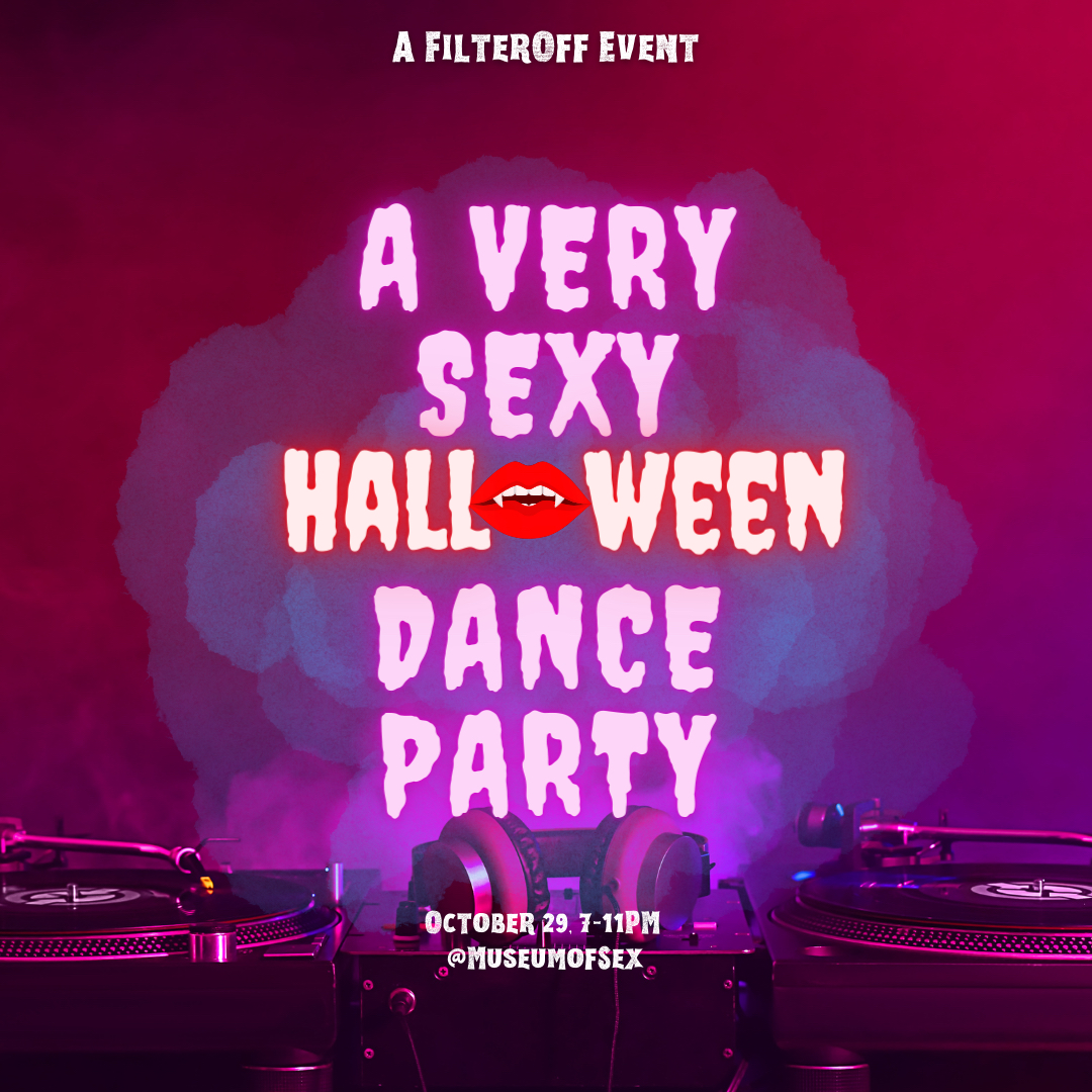 museumofsex's tweet photo. 𝕊𝕡𝕠𝕠𝕜𝕪 𝕊𝕖𝕒𝕤𝕠𝕟 𝕞𝕖𝕒𝕟𝕤 𝕚𝕥'𝕤 𝕥𝕚𝕞𝕖 𝕥𝕠 𝕊𝕙𝕒𝕜𝕖 𝕪𝕠𝕦𝕣 𝔹𝕆𝕆𝕥𝕪!
👯 🔮
Your invited to our Very Sexy Halloween Dance Party hosted by @GetFilterOff next Saturday October 29th!
LINK BELOW
https://t.co/jXHyuTfa4W
#filteroff #museumofsex #halloweekend https://t.co/tVdieRhLXU