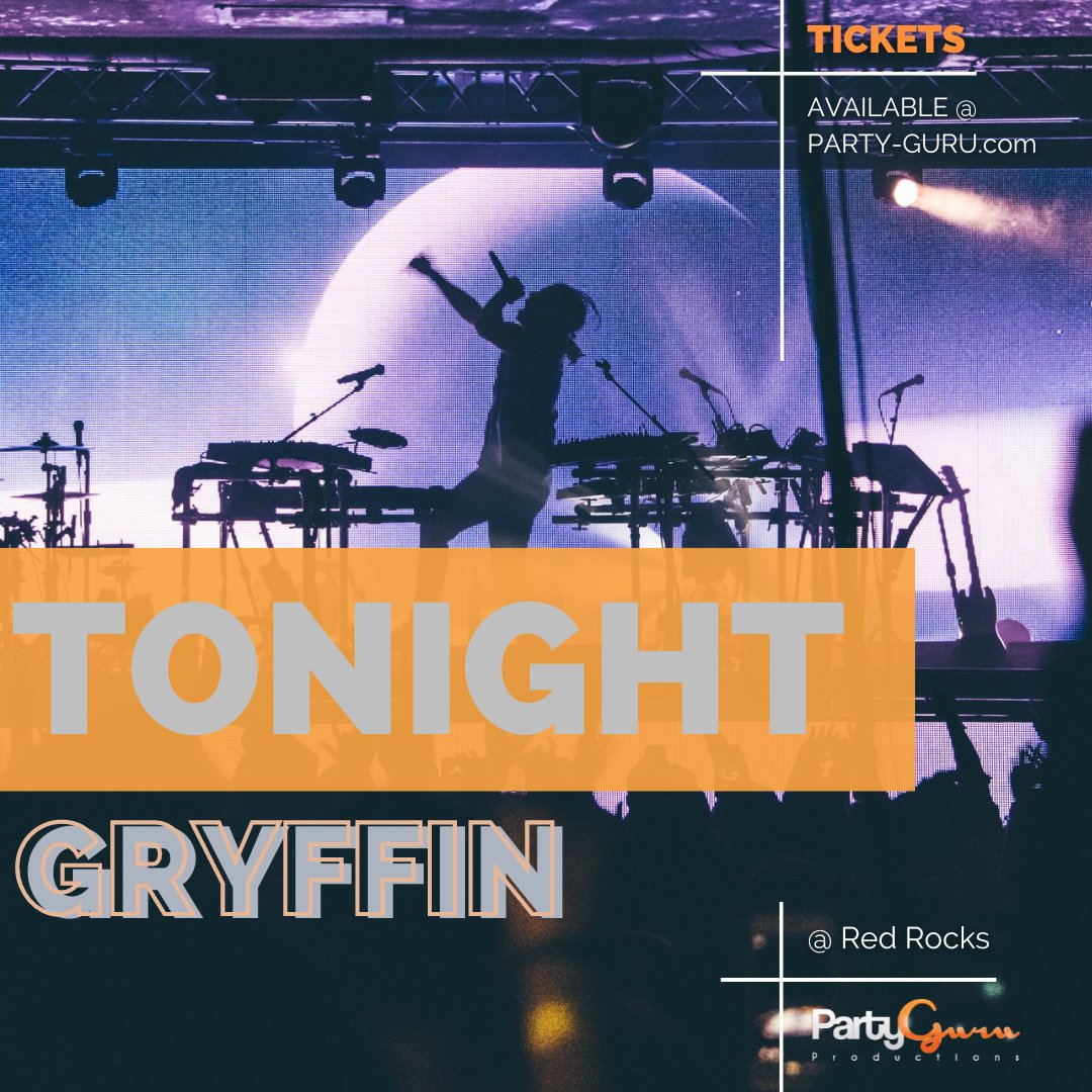 We woke up in love because @gryffinofficial is taking over @RedRocksCO for a highly anticipated SOLD OUT show TONIGHT‼️ We'll see you on the rocks! 🤩 #GryffinRedRocks #RedRocks #Gryffin