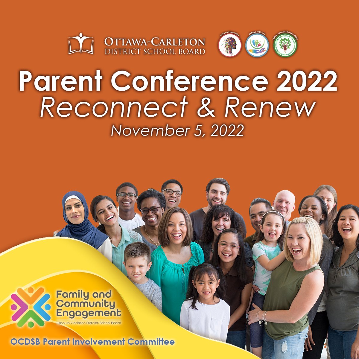 Don’t forget to register for the OCDSB’s 2022 Parent Conference! The event includes a keynote session with CHEO's Dr. Michael Cheng, and a variety of engaging workshops with several offered in Arabic and Somali. Register now: ow.ly/sb1T50LhzBc