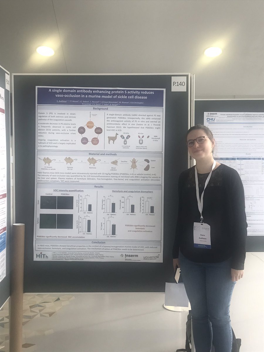 @InsermU1176 PharmD/PhD student <a href="/ClaireAUDITEAU/">Claire AUDITEAU</a> presented her poster today at #Artery22 <a href="/ArterySociety/">ARTERY Society</a> Good job Claire!