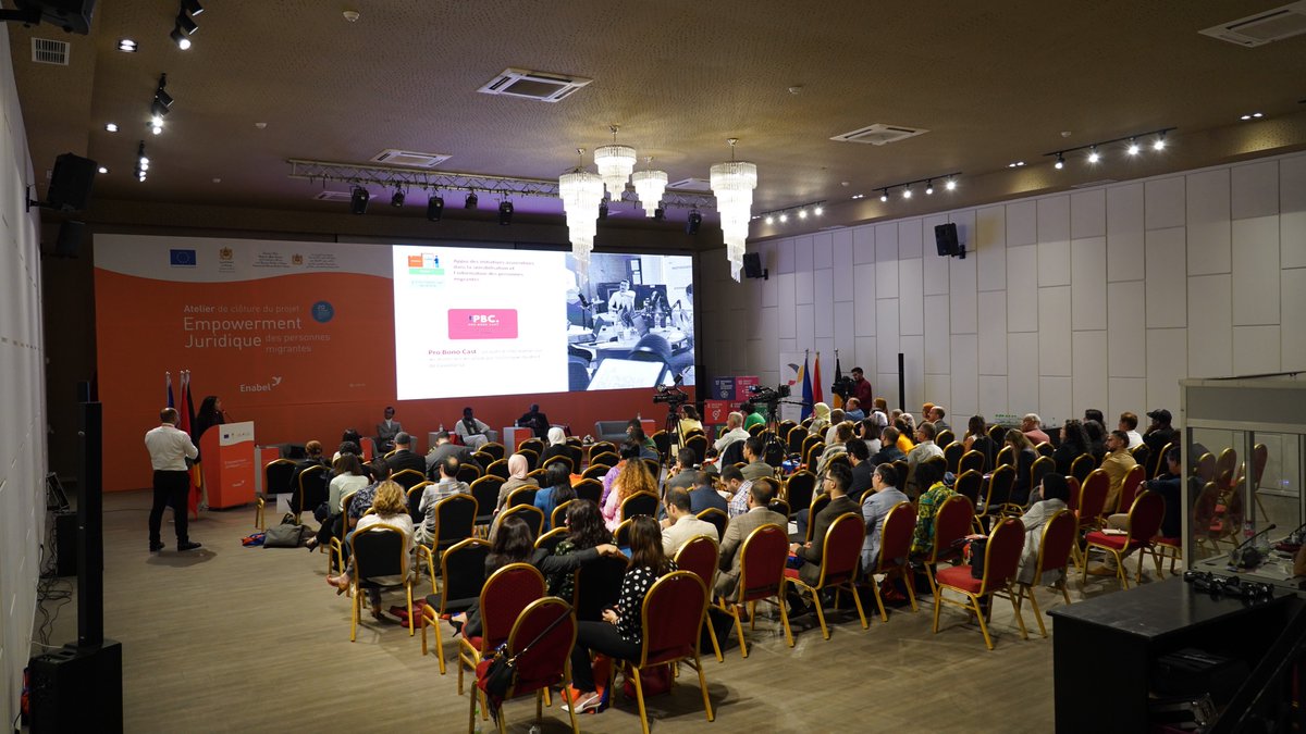 EnabelauMaroc's tweet photo. 🇲🇦🇪🇺 Partenariat Maroc UE
#Enabel avec ses partenaires ont organisé hier l’atelier de clôture du projet « Empowerment juridique des personnes migrantes »
Retour en 📸 sur 4 années de mise en œuvre du projet.
#EnablingChange #ActForImpact #JointImplementation #SDGs #MarocUE https://t.co/c5RNOQPtk9