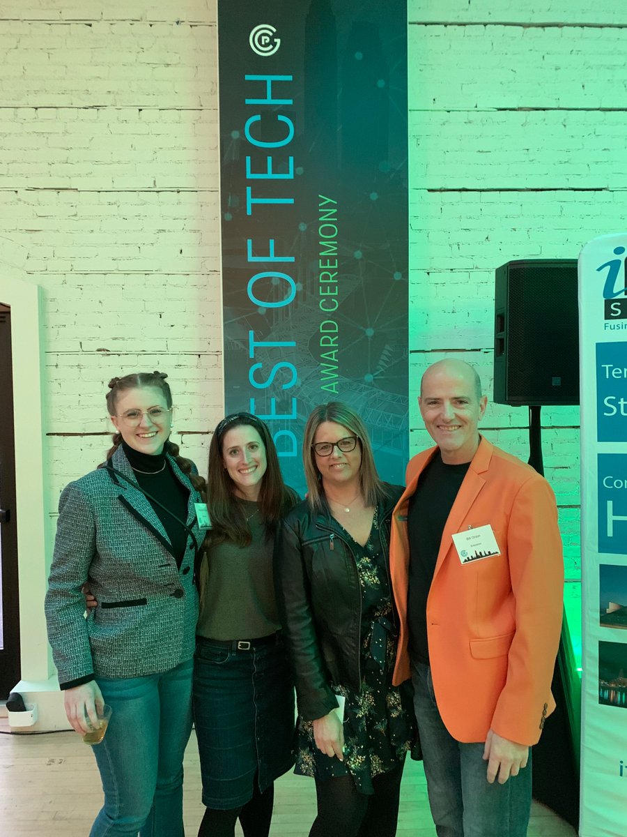 billonion's tweet image. #bestoftech awards with @GCPartnership and feel so honored that @nobrowncow was #nominated for two awards!! Congrats to all the nominations and winners! #ITSector #Clevelandtech