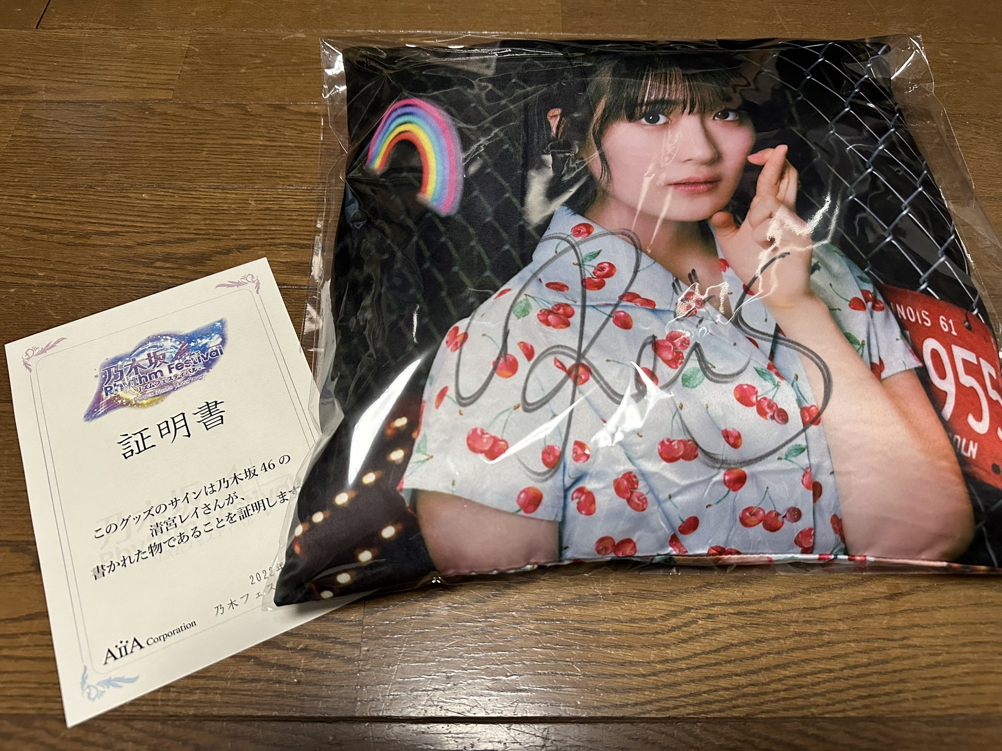 乃木フェス 池田瑛紗 直筆サイン入りオリジナルクッション 乃木坂46 乃木フェス 池田瑛紗 直筆サイン入りオリジナルクッション 乃木坂46