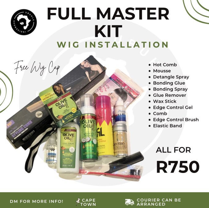 Wig & Weave Care Kit AVAILABLE

DM for more info! 

Mseleku | Capitec | Eastgate Shopping Centre #AskAMan #MphoWaBadimo #BlackBusinessMonth #fedupwithloadshedding
