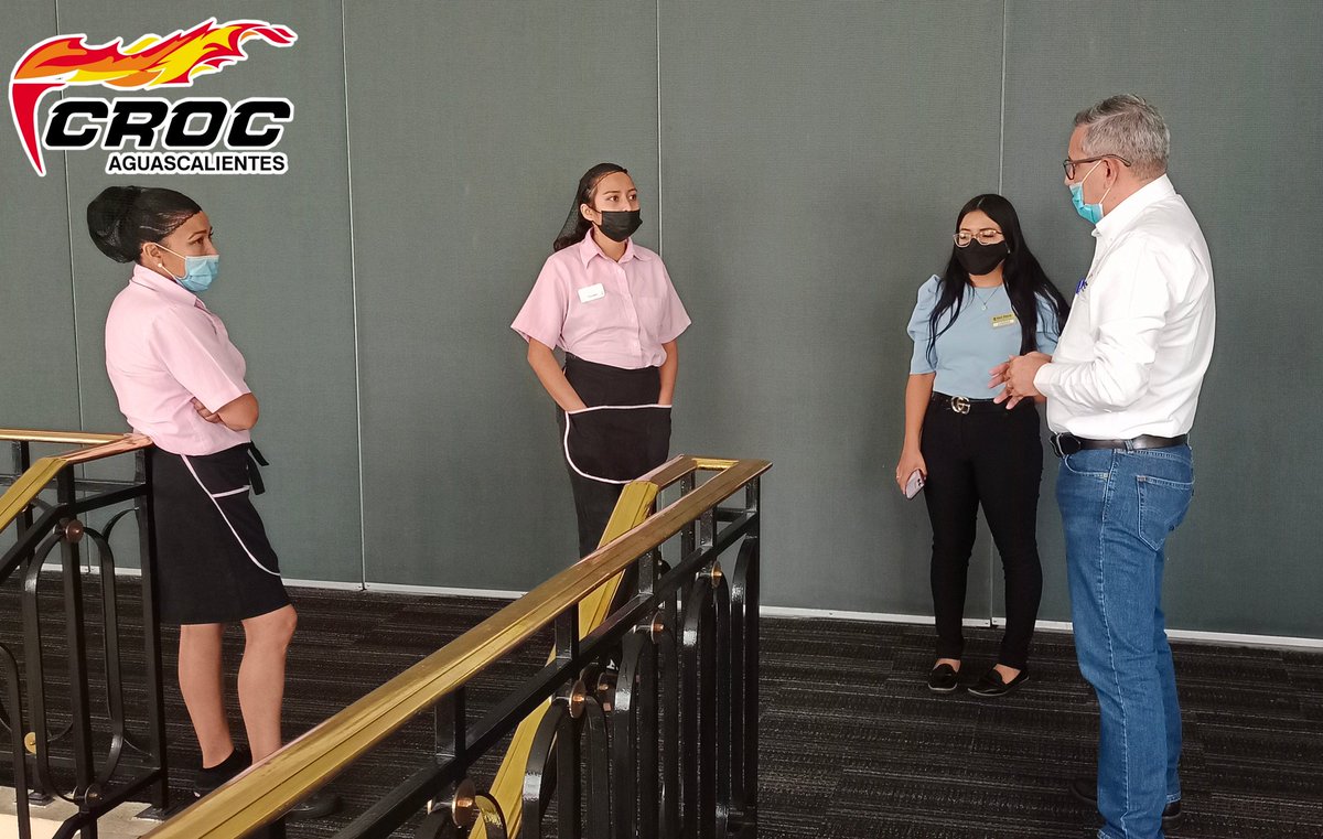 Seccion67CROC's tweet photo. #CROCAguascalientes;
Está mañana nos encontramos con nuestras compañeras camaristas del #HotelFranciaCentro dónde les informamos sobre la importancia de ser parte de la comisión revisora, esto para llevar a cabo la Revisión de su Contrato Colectivo de Trabajo 2023 @IsaiasSiCumple https://t.co/zen6hxU8Jq