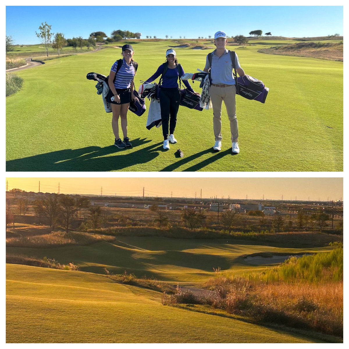IHSKnightsGolf's tweet photo. These three players @AsherjSutton @aashnaapatel @laabshier got to experience the PGA West Course for the first time yesterday. What a great time and thanks to the @pga @Friscoisdsports https://t.co/dAYESKkyNq