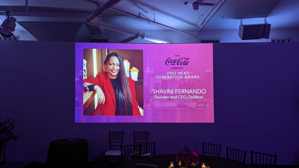 OxiWear's tweet photo. Congratulations to our CEO @shavinif for being honored with the Coco-Cola Next Generation award at the 11th Annual @StartOut event last night in NYC.
.
.
.
.
.
#wearables #startup #sportstech #medtech #femaleentrepreneur #pulmonaryhypertension #PH #iPHight #pulseoximeter #hypoxia https://t.co/BmcZ3Tv5jk