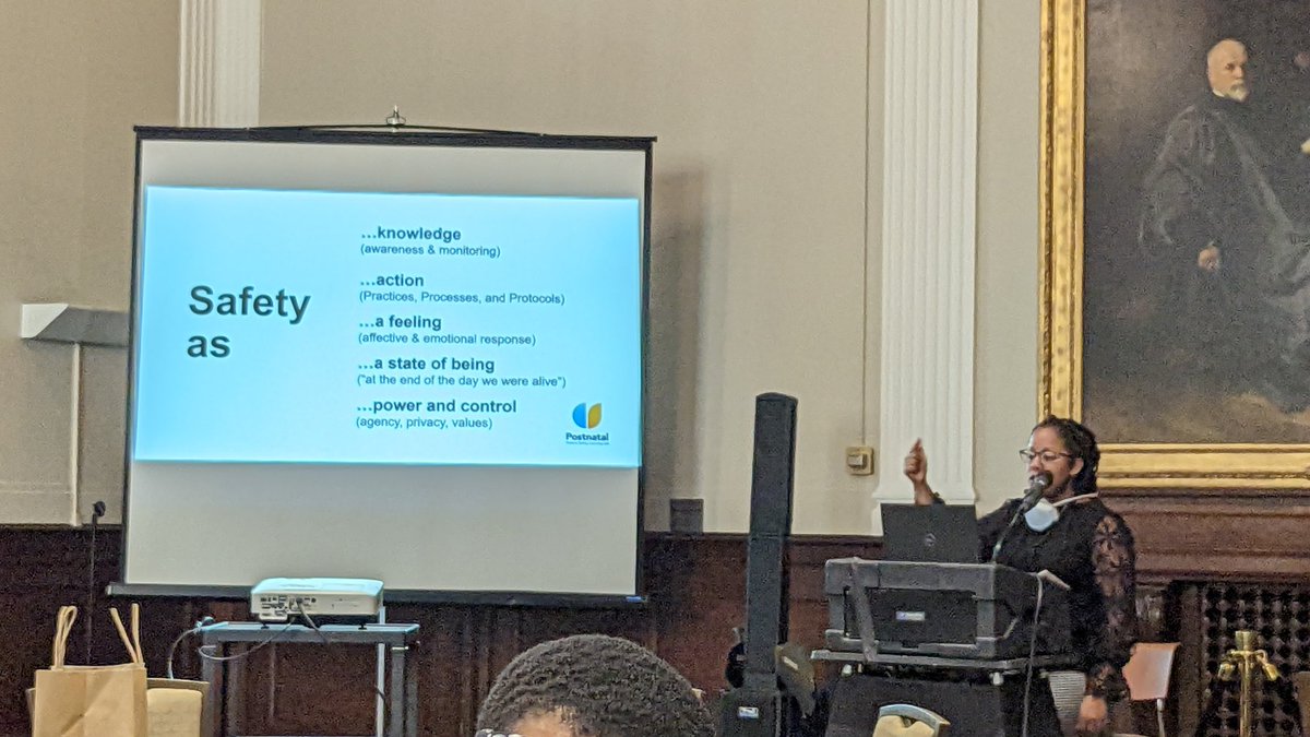 Great message about the need to unpack/clarify 'safety' when seeking equity in collection/use of health data. Thanks to @AmeliaNGibson #AchievingHealthEquity2022 🙏👏