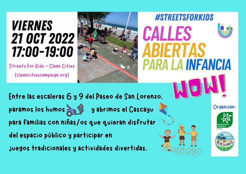 En Gijón y en Oviedo se abren las calles para la infancia con la participación de compañeras de @future_spain #CallesAbiertasParaLaInfancia #StreetsForKids #cleancities #educaciónasturiana