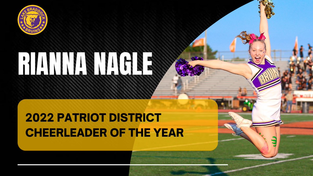 Congratulations to <a href="/BraddockCheer/">Lake Braddock Cheer</a>'s 
🌟 Rianna Nagle 🌟
#BruinNation #LGB