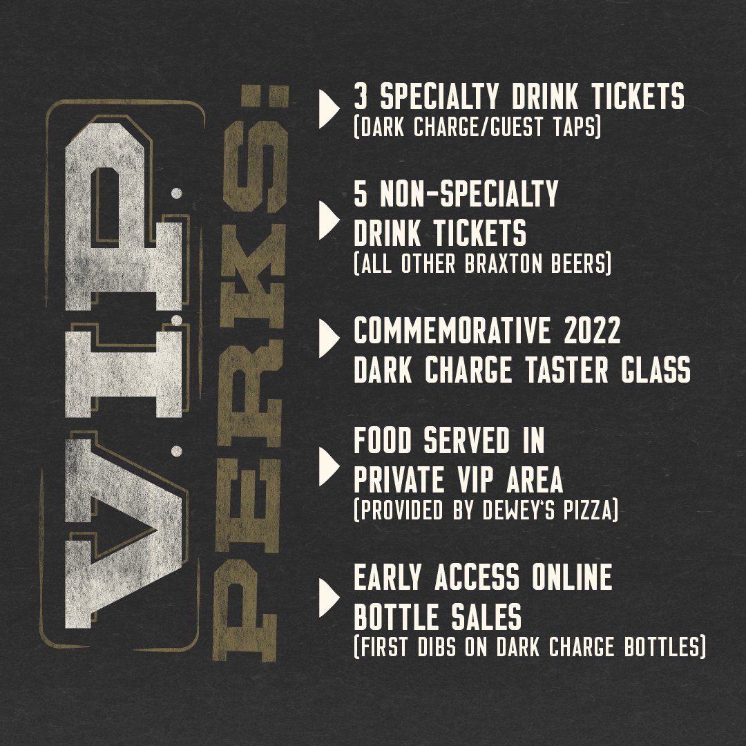 VIP Tickets are now on sale for the 2022 Dark Charge Winter Block Party! Not only can you enjoy VIP tickets to this celebration of the collision of Bourbon and Beer, but you can also reserve an IGLOOBAR! Grab your ticket today before they sell out! bit.ly/3CQ1wgF 🍺 🥃