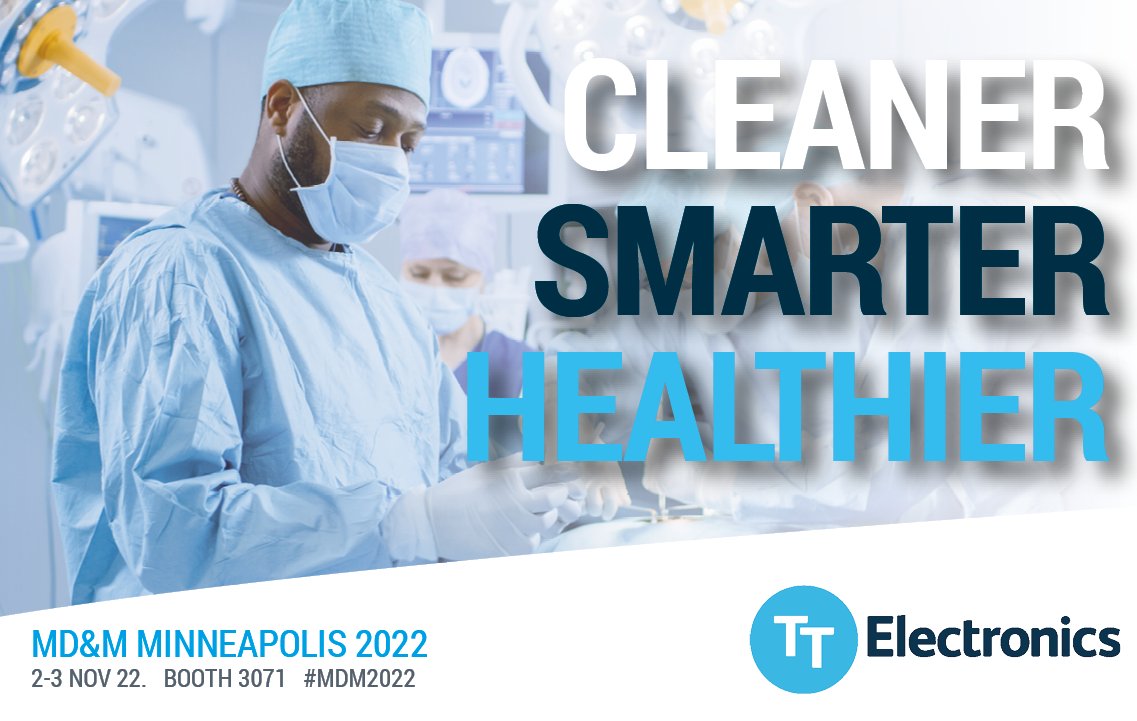 TTElectronics's tweet photo. Trusted, Proven Reliability
TT will be showcasing their Medical grade power supplies and solutions to deliver proven product performance while maintaining efficiency and safety in clinical care, therapy, well-being, and home healthcare. We can’t wait to see you there! #MDM22 https://t.co/pRLPa81XJW