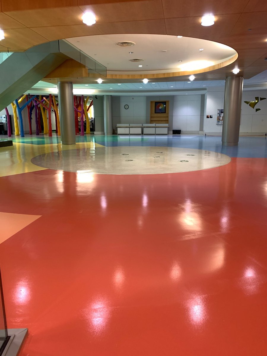 Our lobby floor renovation is complete. The area is back open to the public. We removed the carpet and replaced it with an epoxy flooring replica of the former carpet. Come and check it out!