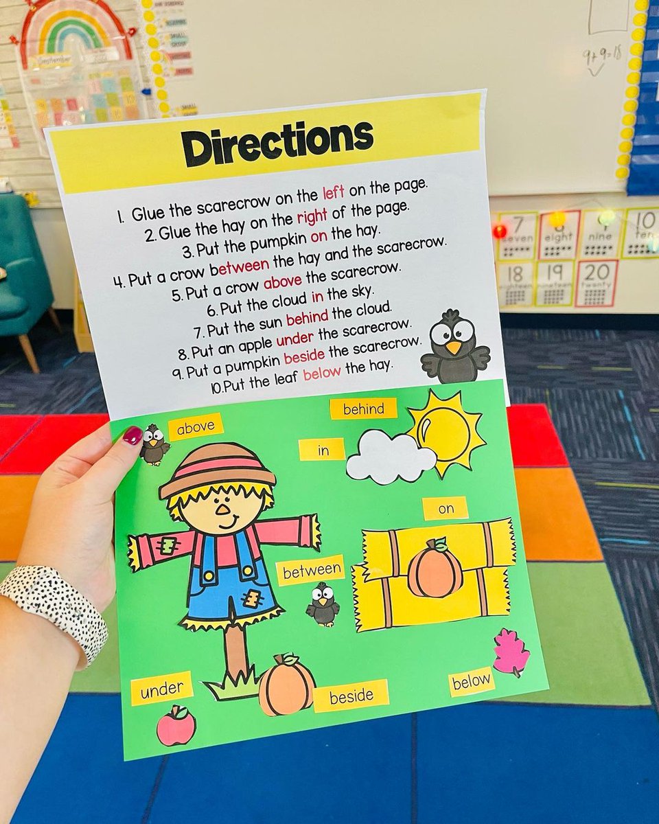 TPT_Official's tweet photo. Can you be-leaf it? 🍂 Fall-themed preposition practice by learning.for.littles (on IG) can be found here: https://t.co/tb1rgXCozK https://t.co/Y0ktjQVs6Y
