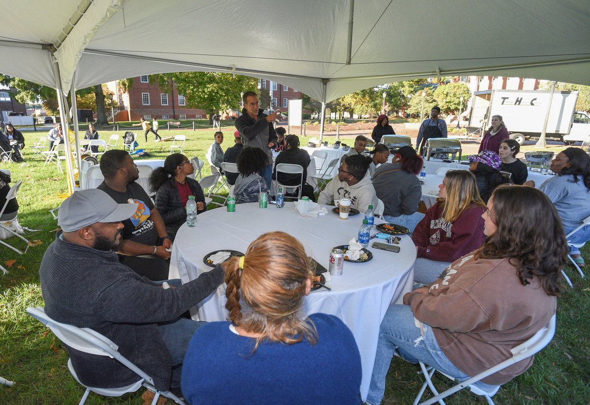 Who says #naturalscience students and faculty aren't fun? #UMES' #departmentofnaturalscience held a Fallfest yesterday to welcome new students to the department and to celebrate finishing #midtermexams.  📷Todd Dudek, UMES Ag Communications. #Careersinstem #STEM #stemeducation