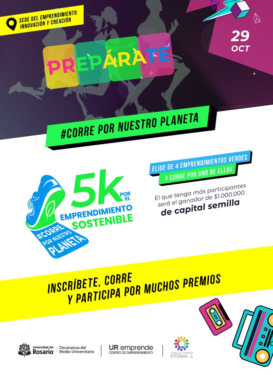 El 29 de octubre viviremos un día lleno de deporte, diversión y consiencia ambiental, inscríbete gratis y apoya emprendimientos que se preocupan por nuestro impacto en la naturaleza. Corre, los primeros en inscribirse obtendrán su Kit deportista. bit.ly/3TJMpfF