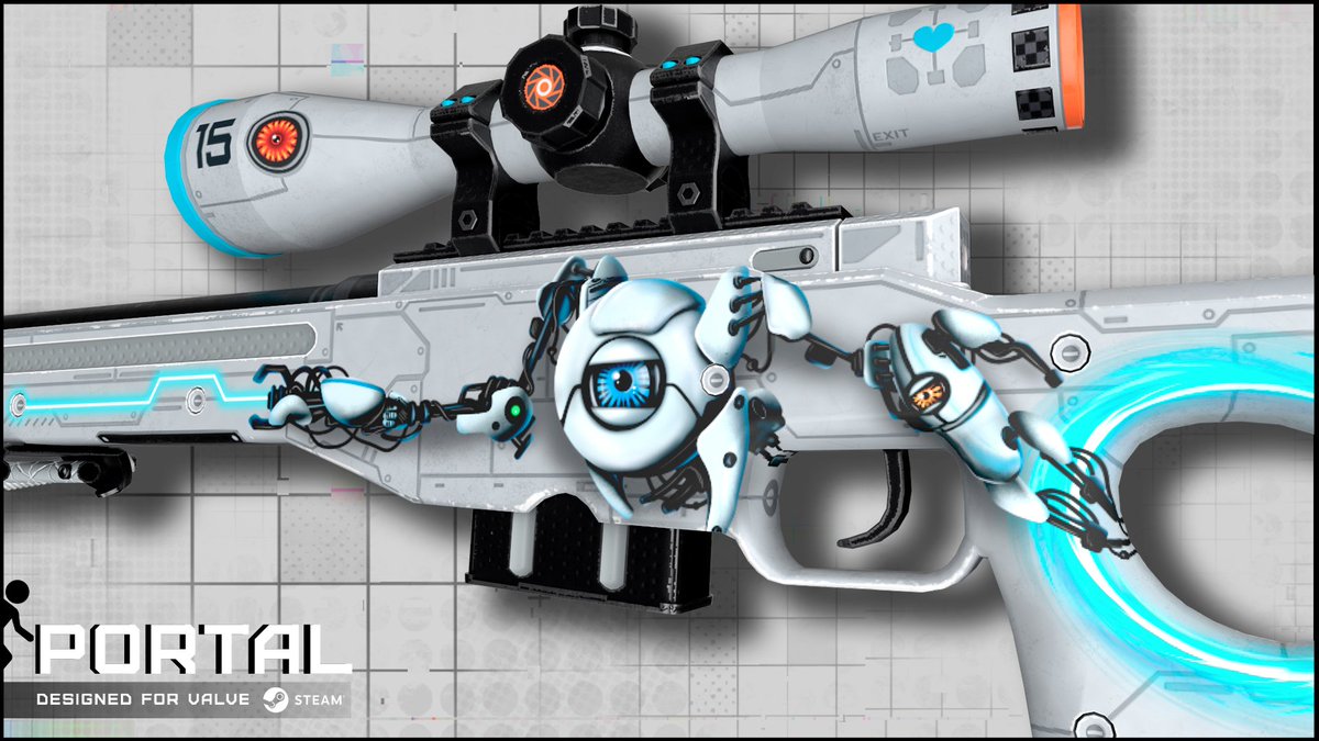 CSGOnet_case's tweet photo. Do you like Portal? 😍
Jimmba from Latvia tried to create Portal-themed skin! Do you like it?

#mycsgo #csgonet #globaloffensive #csgoskinsfree #amd #csgoplayer #globaloffensive #csgopro #csgolounge #csgomoments https://t.co/UcYYUt81EK