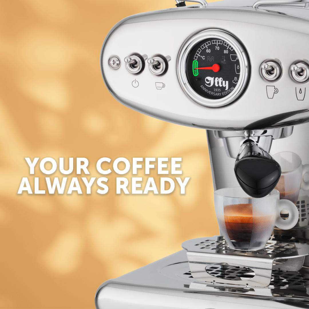 Nuevo X1 Aniversario Iperespresso ECO MODE: la evolución de un mito. Nuestra máquina icónica ahora siempre lista para ofrecerte un momento único.

#LIVEHAPPilly #ASipOfFall