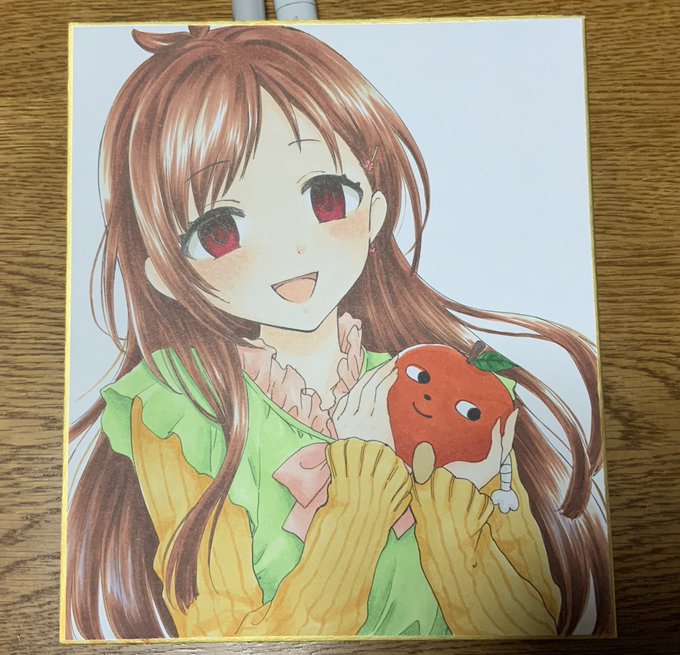 あかりんご、塗れたんご〜〜〜!
闇堕ちあかりちゃん。。。
仕上げしていきます〜〜🍎 