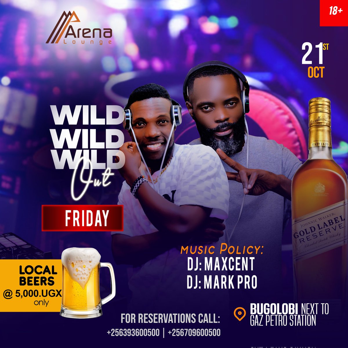 DeejMaxcent's tweet photo. You can be wherever you wanna be tonight but those who want @DeejMaxcent #TheMusicalAccent will be @ArenaBugoloobi for #WildOutFriday https://t.co/ltIgzqm59Q