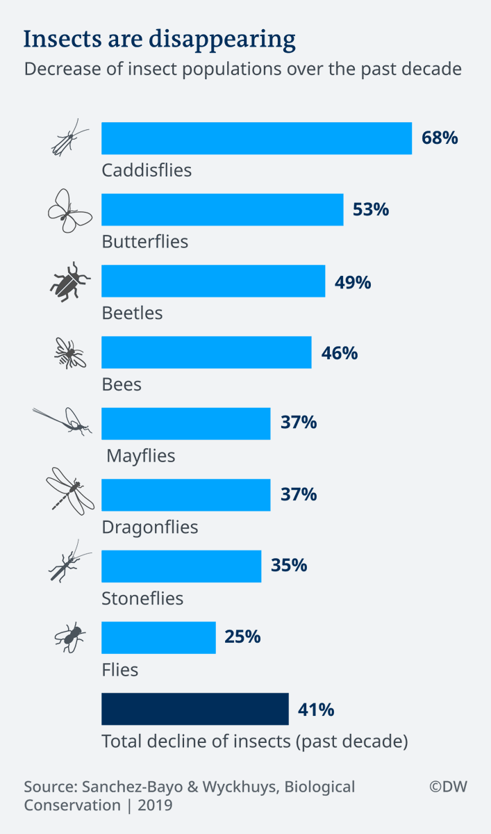 🚨Insects are disappearing and it is a huge biodiversity loss! 🦋🐝🪰

Find out more ⬇️

#ForNature #Biodiversity #Insects
source: Sanchez-Bayo &amp; Wyckhuys, Biological Conservation 2019