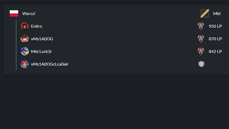 Hello I'm Still contracted to @ernroar for the rest of SuperCup/Div2 promo but they've allowed me to explore options for 2023.   
MID LFT
Ref. <a href="/sychoflash/">Michał 'Flash' Kosicki</a> <a href="/SmeagolLoL/">SMEAG</a> <a href="/VoV_lol_eu/">Bartłomiej VoV Ryl</a> 
You can contact me for POVs or more information through Dms or <a href="/ProPlayersGG/">ProPlayers Agency 🤜🤛</a>.

❤️ &amp; 🔃 appreciated!