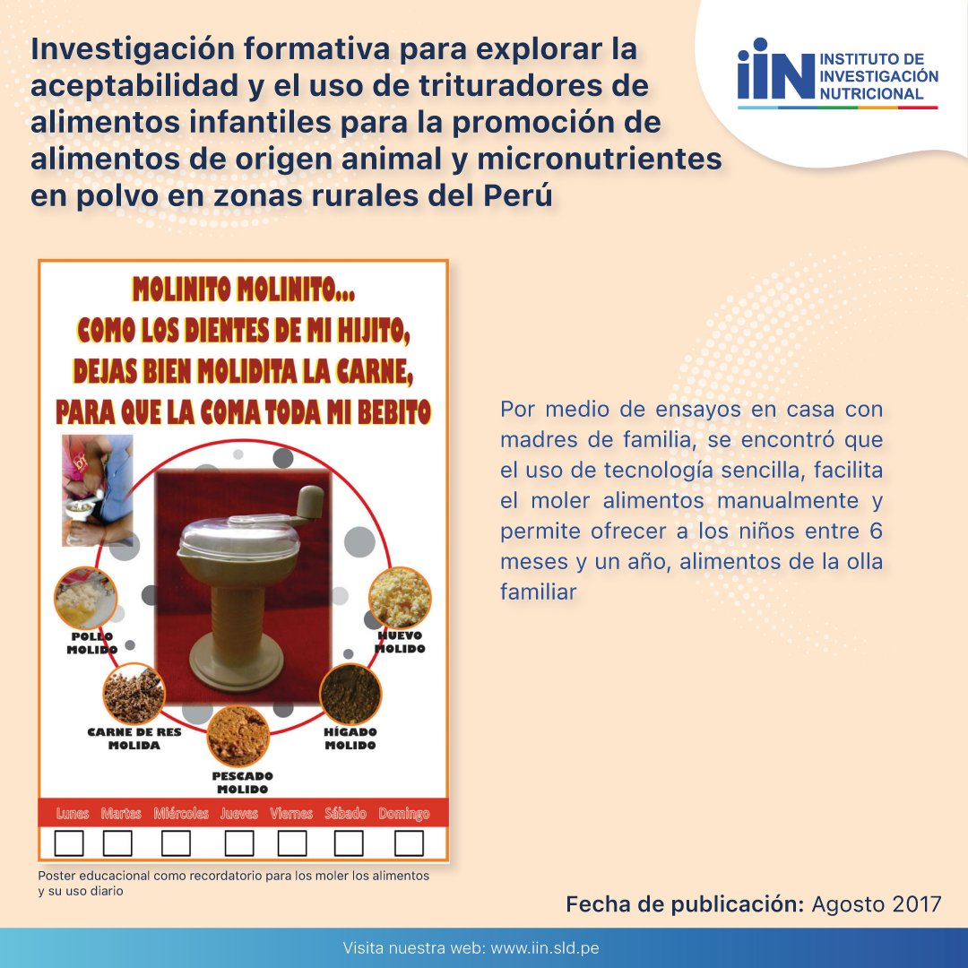 #InvestigacionesIIN 🔍

Algunos alimentos de origen animal son considerados muy duros para los niños entre 6 meses y un año de edad 🧐 

➡️ Encuentra el artículo completo aquí: bit.ly/3rdHKWP