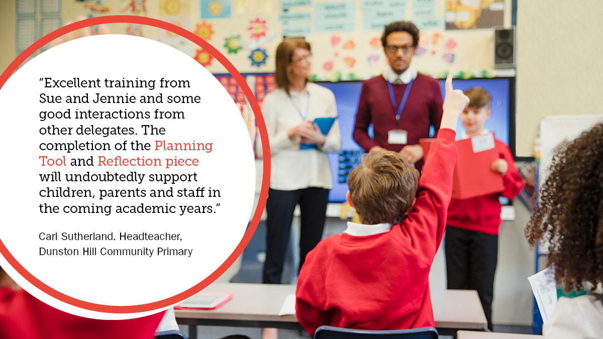 ThriveApproach's tweet photo. After half term, more educators like Carl will embark on Thrive's FREE DfE-accredited Mental Health Lead training. AND they'll have £450 left over to spend in their setting. Want to join them? Book your place here: https://t.co/hXywJ1LrFd https://t.co/C6TrxNugws
