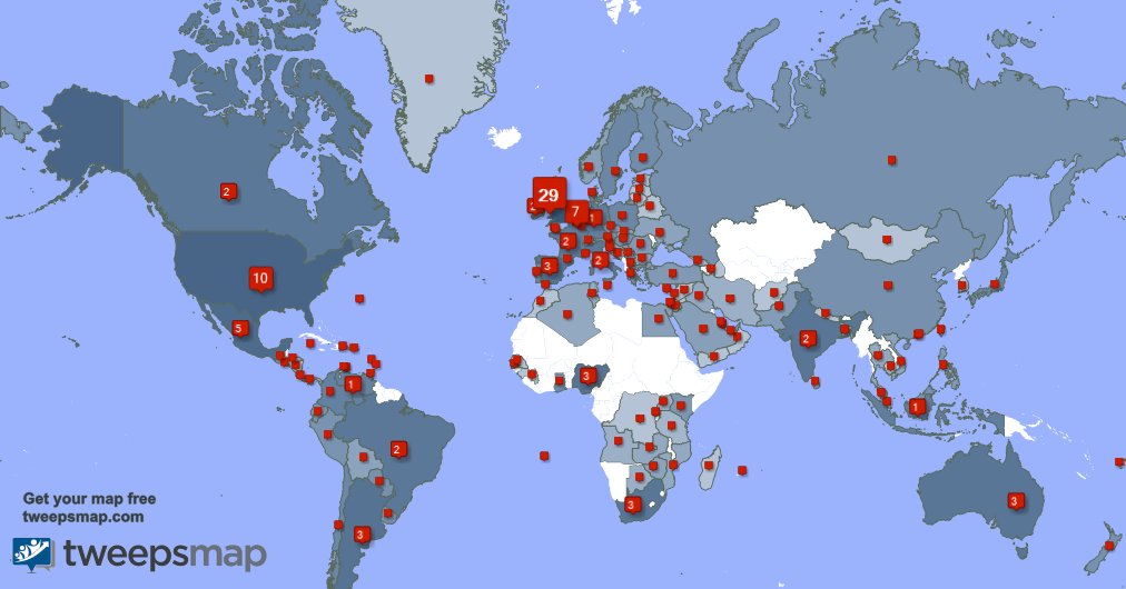 I have 172 new followers from Nigeria 🇳🇬, UK. 🇬🇧, USA 🇺🇸, and more last week. See tweepsmap.com/!MsportXtra