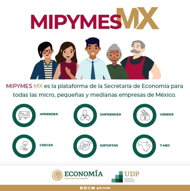 IME_SRE's tweet photo. 👉¡Prepárate para emprender y/o hacer crecer tu negocio 💼🇲🇽! Conoce la plataforma #MIPYMESMX 💻 de la @Economia_UDP, en la que encontrás: cursos, eventos, créditos y herramientas que fortalezcan tus habilidades para lograrlo🤗. Entra a: https://t.co/GfBMKSQtJp
@SRE_mx @luisgure https://t.co/5Z496lWLGe