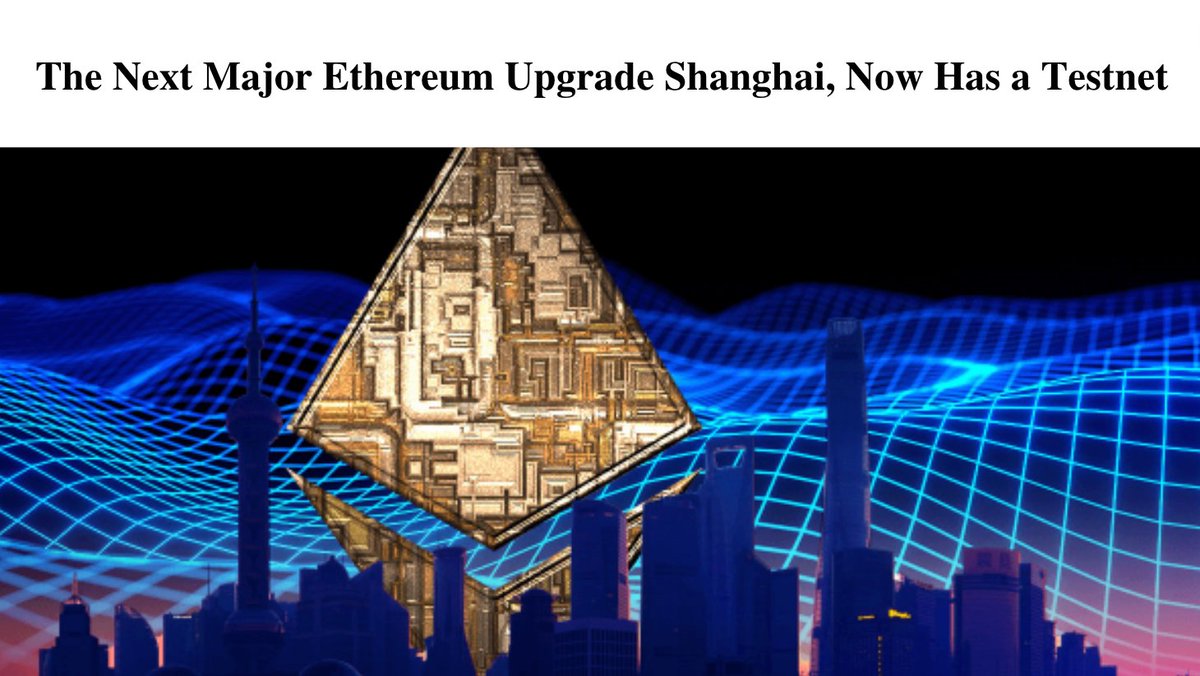 The Shanghai upgrade is projected to come out in 2023 and #Etherum developers can start testing out their next upgrades to the protocol on the new “Shandong” test network.

What $ETH EIPs are you most looking forward to?

Learn more: coindesk.com/tech/2022/10/1…