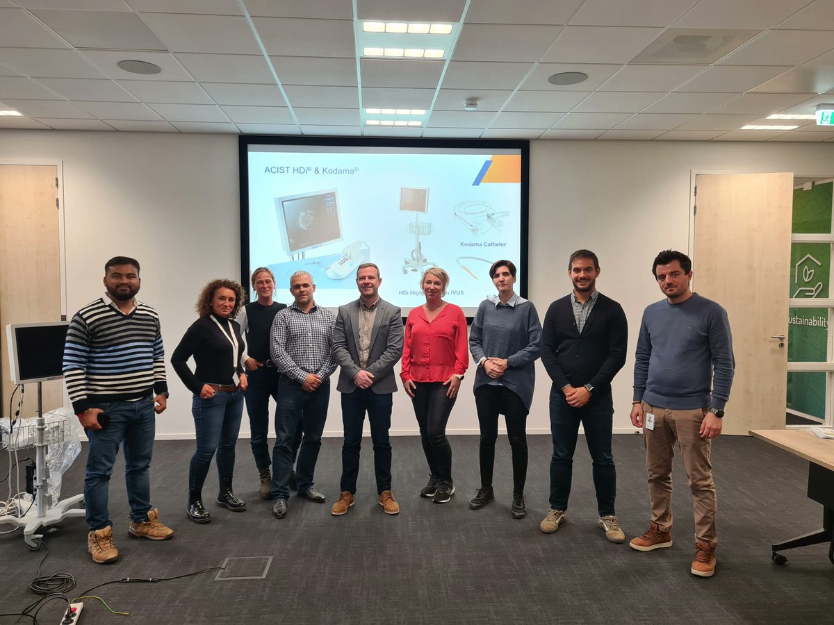 acist_medical's tweet photo. We were excited to welcome trainees from across EMEA during our Sales Training in the Heerlen office last week. Trainees are now the lucky owners of a CVi, HDi, and RXi certificate. Congratulations all!
#ACIST #salestraining https://t.co/fxjfrBjF9s