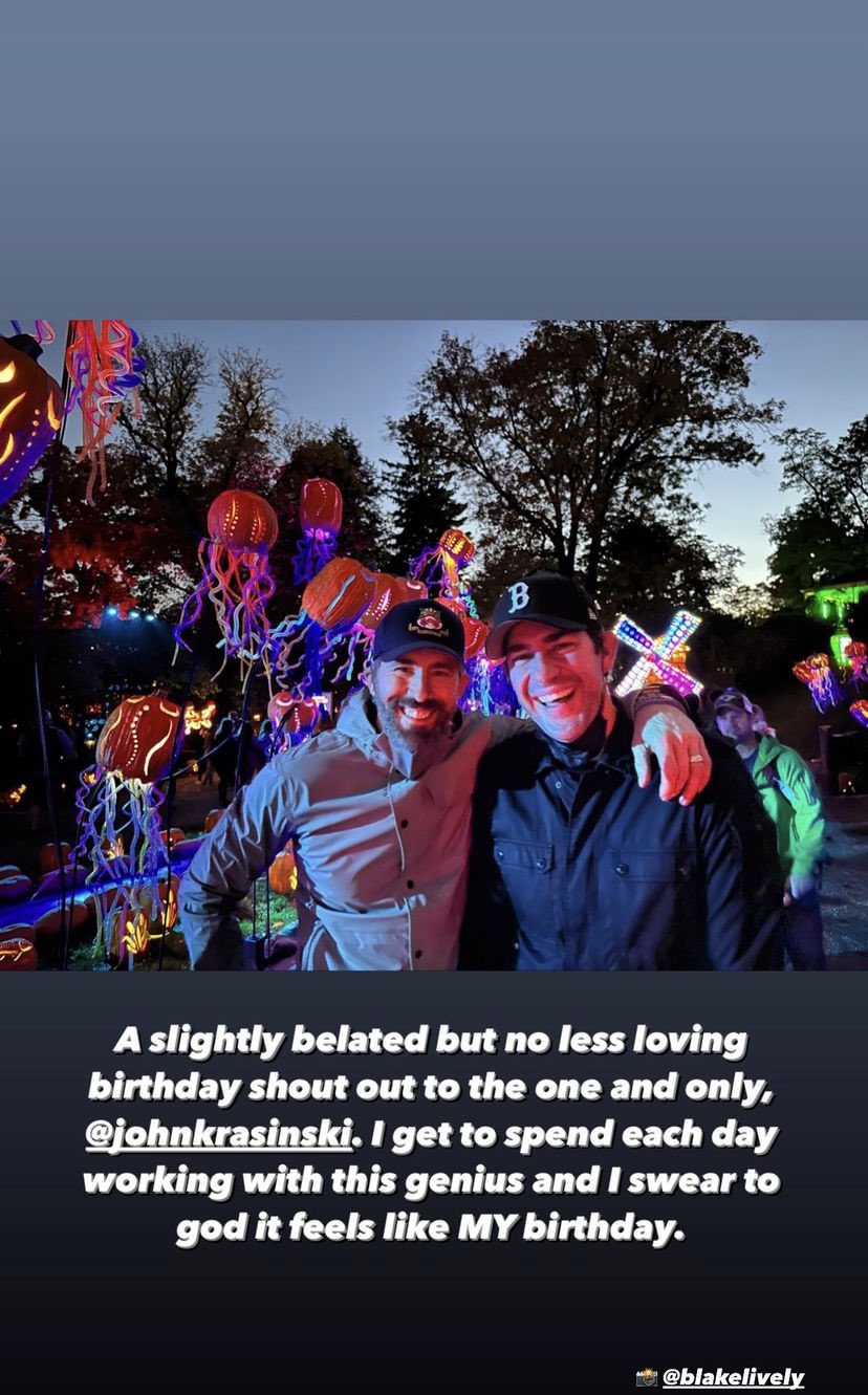 Ryan Reynolds Wishing John Krasinski a Happy Birthday 