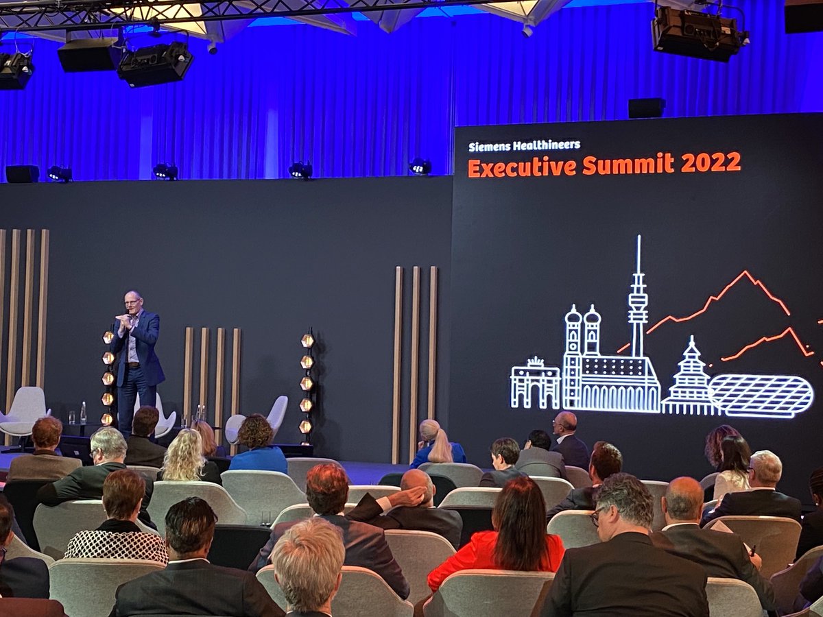matkraemer's tweet photo. #medtech is global, while #healthcare is local, says ⁦@SiemensHealth⁩ CEO Bernd Montag at this years #SHexecsummit in Munich https://t.co/bhTj6ojCcY