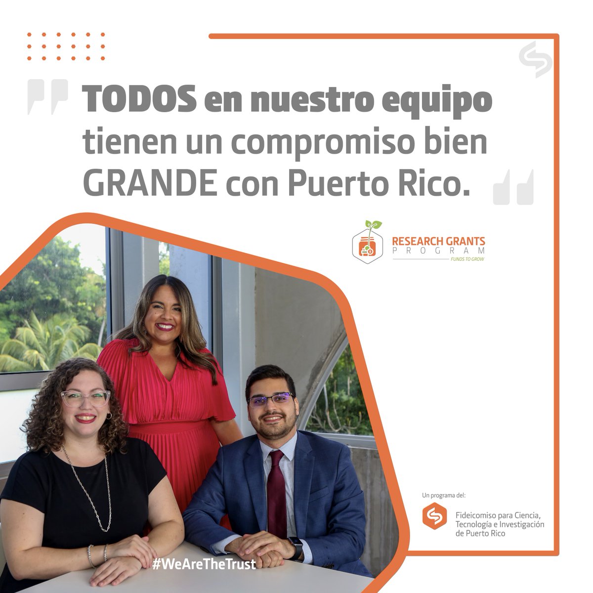 prsciencetrust1's tweet photo. ¡Presentamos al equipo de #ResearchGrantProgram! 👏 por Grace Rendón, Andreica Maldonado y Luis Oscar González. Este mes se encuentran en los preparativos del FORWARD 2022. 🎟 https://t.co/ZLhtMmpcVr https://t.co/gC9NFlyvrR