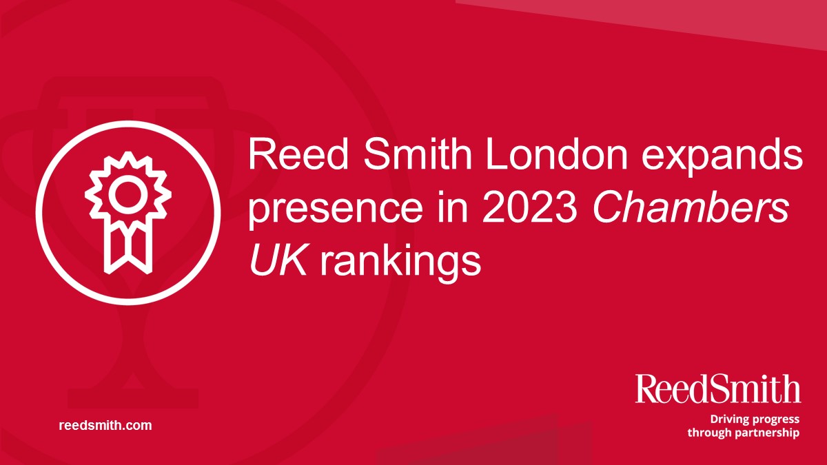 reedsmithllp's tweet image. Congratulations to our London lawyers for their success in 2023 Chambers UK rankings. Recommended in 28 categories. Band 1 honors in commodities, fund finance, insurance, shipping. Seven of our lawyers received Band 1 rankings. 59 lawyers featured - bit.ly/3CTgi6f