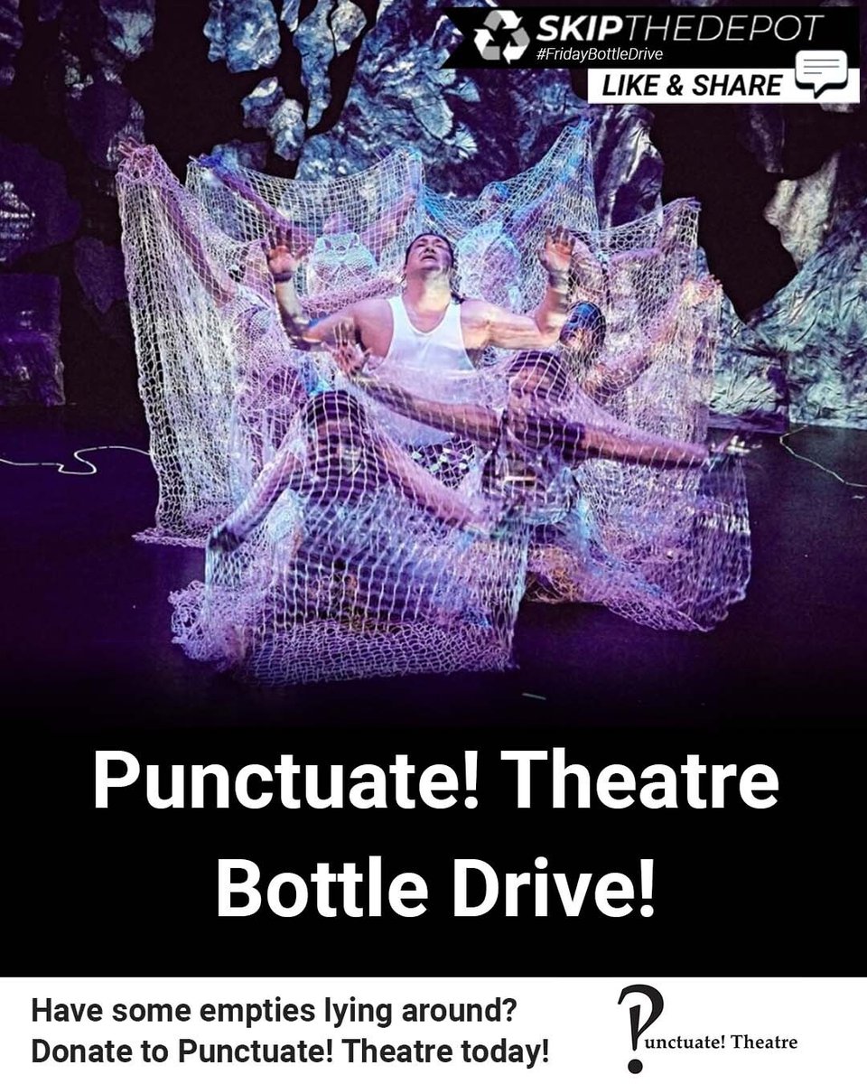 You don't even have to lift a finger to give back! Punctuate! Theatre is partnered with SkipTheDepot. Simply donate to Punctuate! Theatre using this link: app.skipthedepot.com/punctuatetheat… #edomoton #yegtheatre #punctuatetheatre @punctuatetheatre #TheTheatreCentre @TheTheatreCentre