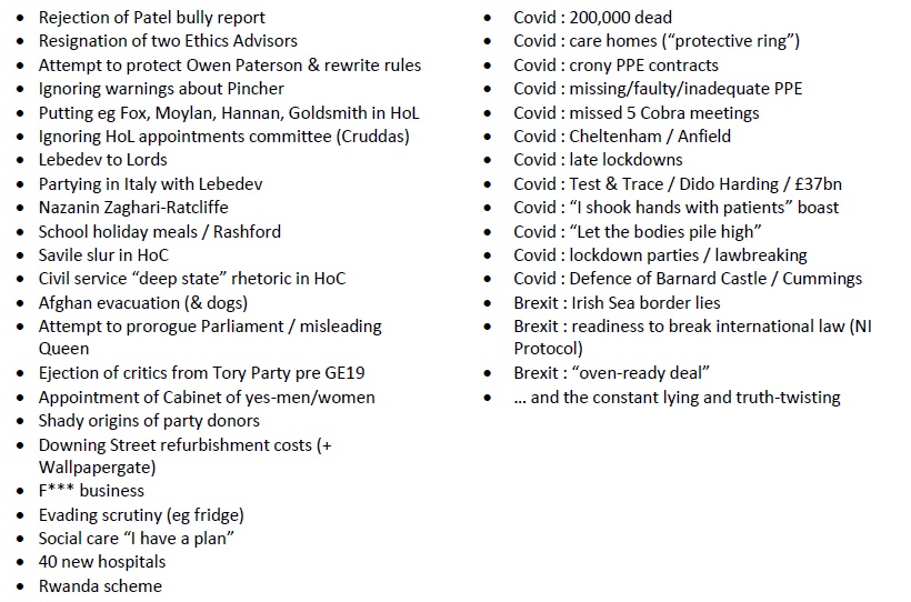 <a href="/steve_cureton/">Lady Stevie Cureton</a> <a href="/joe_armitage/">Joe Armitage</a> I for one have sent an email to my MP (Chope) outlining why I am against his declared support for Johnson, and I have sent him my little list of reasons.