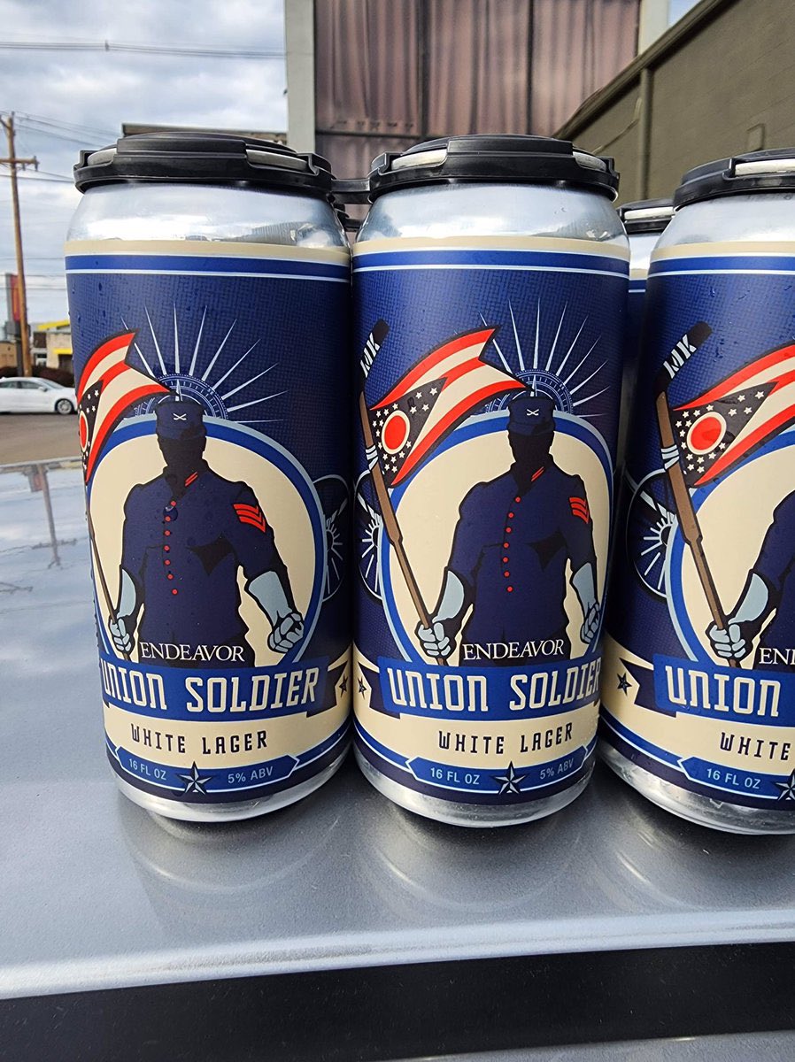 TheUBSoldiers's tweet image. Yes. Union Blue Soldiers has a beer. Buy our new beer Union Soldier made by @EndeavorBrews. R  Bar is one of the many places that you can get it at. So many people have tried Union Soldier. Be like them and try Union Soldier today. #UnionBluePride #CBJ