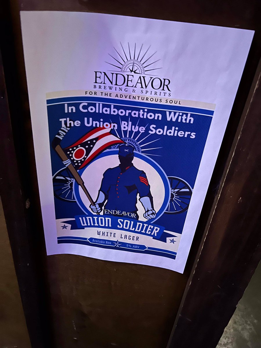 TheUBSoldiers's tweet image. Yes. Union Blue Soldiers has a beer. Buy our new beer Union Soldier made by @EndeavorBrews. R  Bar is one of the many places that you can get it at. So many people have tried Union Soldier. Be like them and try Union Soldier today. #UnionBluePride #CBJ