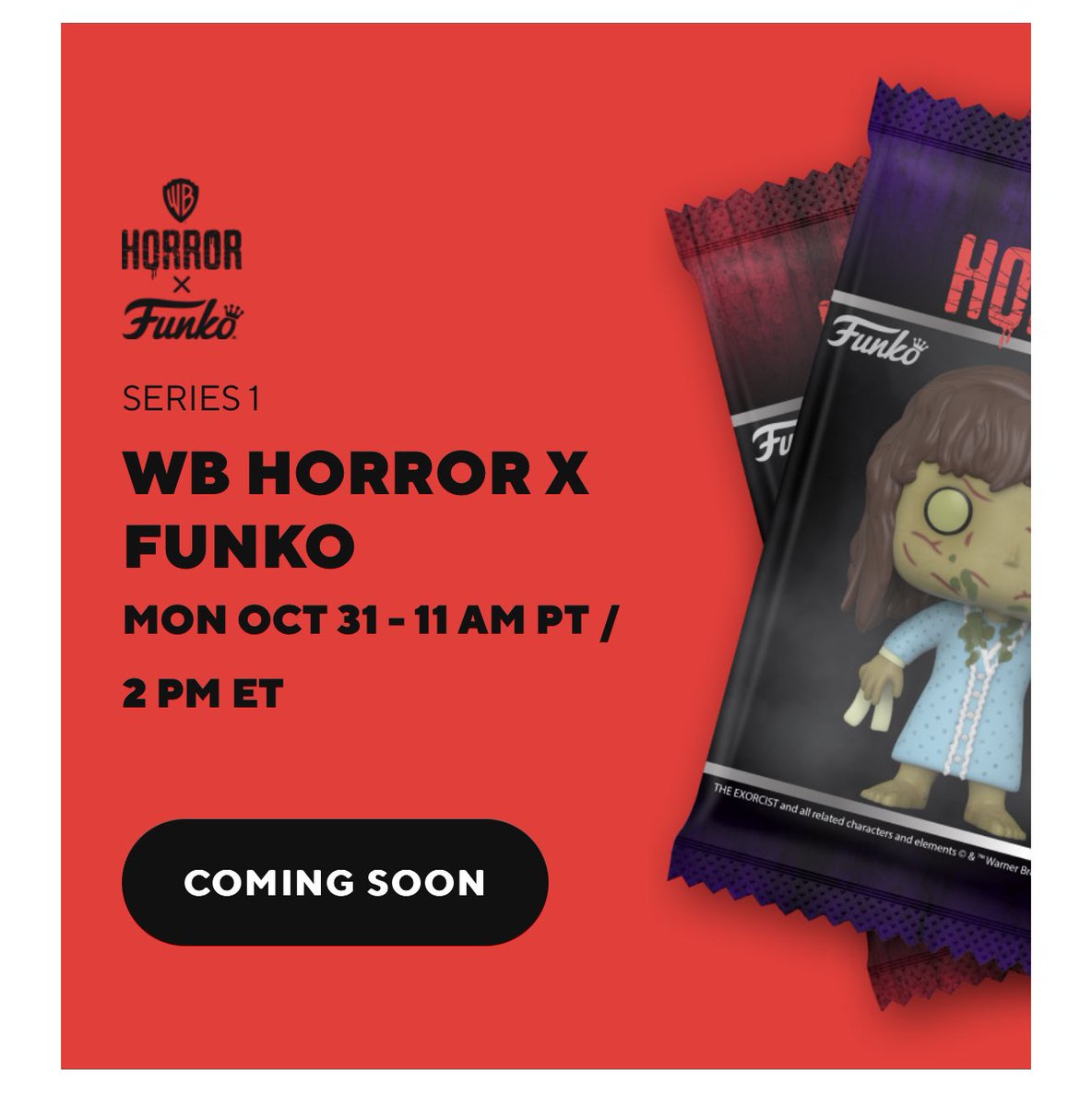 WB Horror x Funko NFT packs drop on Halloween! . #Funko #FunkoPop #FunkoPopVinyl #Pop #PopVinyl #Collectibles #Collectible #DisTrackers