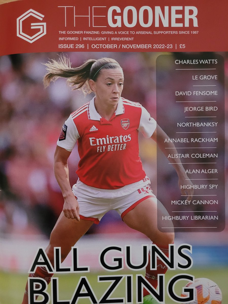 jonmoule's tweet photo. Getcha Gooner, I've got mine! @GoonerFanzine https://t.co/j4XQoOG2CJ